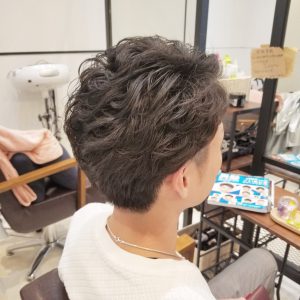 道明寺風メンズパーマスタイル